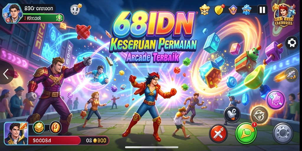 Tampilan gameplay menarik dari 68IDN dengan grafik memukau.