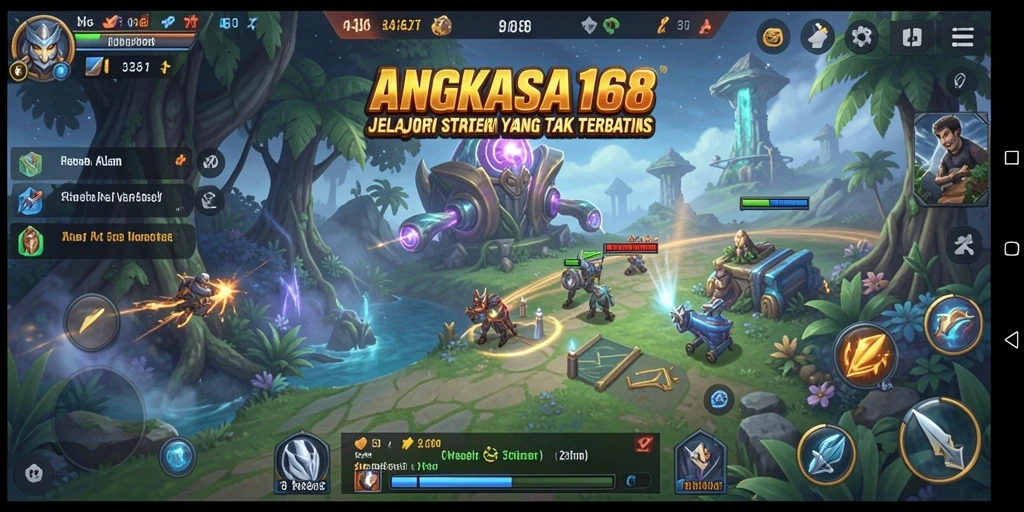 Tampilan gameplay menakjubkan dengan pertarungan epik.
