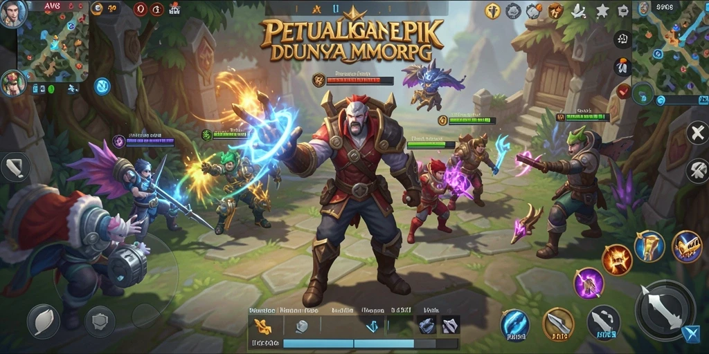 Gameplay <strong>AW8</strong> yang epik dalam dunia MMORPG yang memukau.
