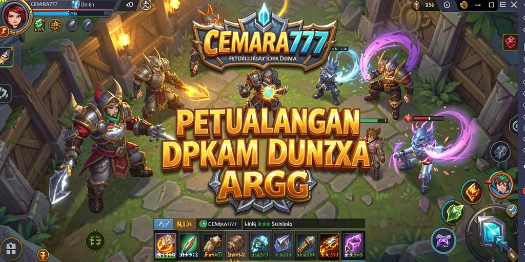 Tampilan gameplay epik dari CEMARA777 saat pertarungan berlangsung.