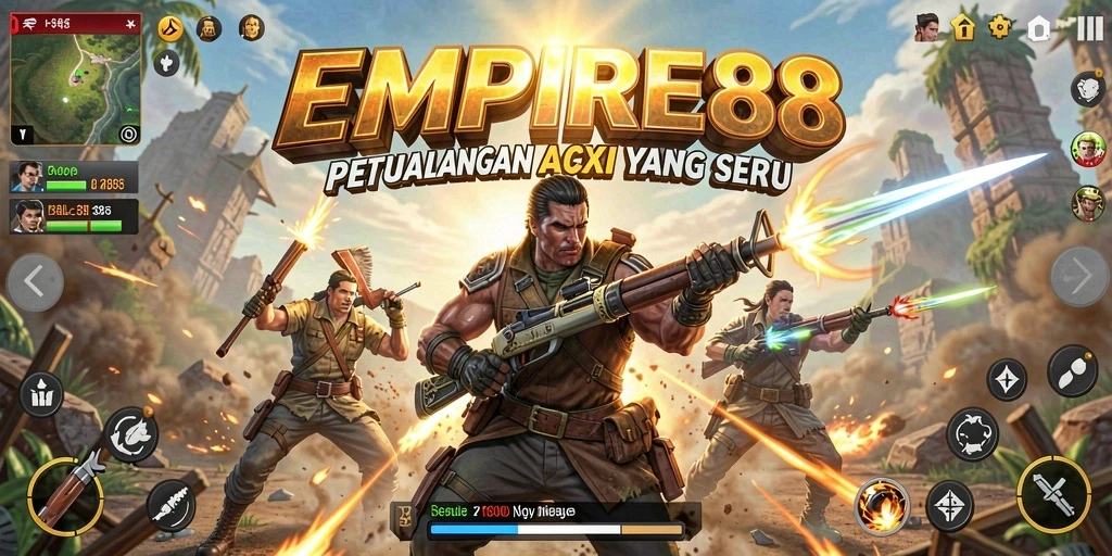 Tampilan gameplay seru dengan aksi mendebarkan di EMPIRE88.