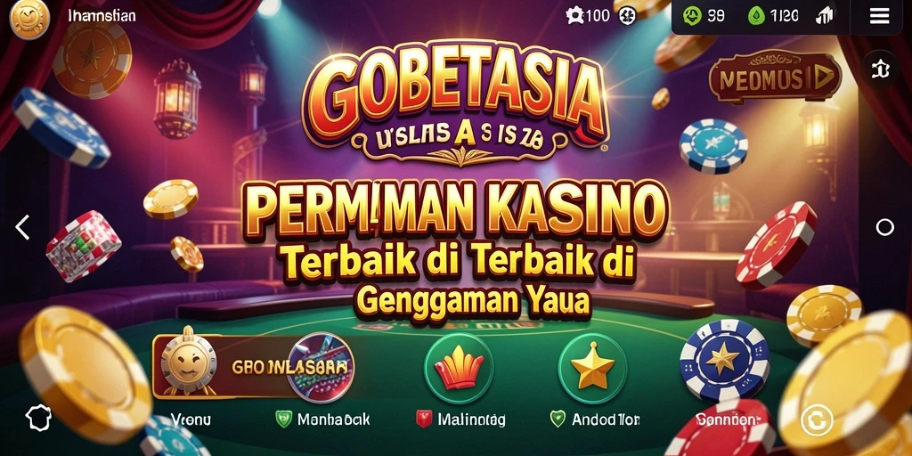 Tampilan gameplay menarik dari GOBETASIA dengan banyak pilihan permainan kasino.