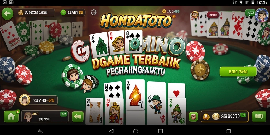 Screenshot gameplay HONDATOTO menampilkan aksi seru permainan Domino.