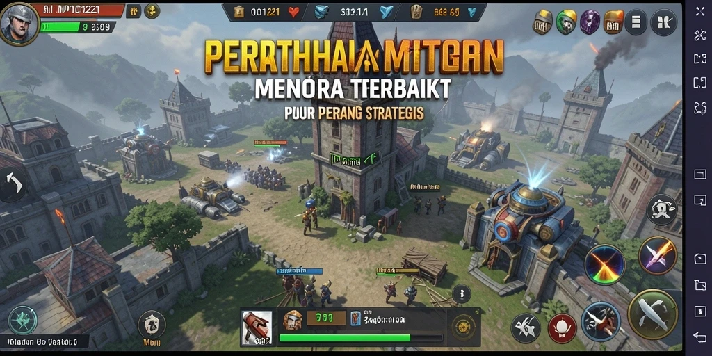 Tampilan gameplay seru dan menantang di MPO1221 Tower Defense.