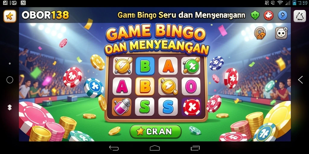Screenshot OBOR138 menampilkan keseruan gameplay Bingo yang mendebarkan.