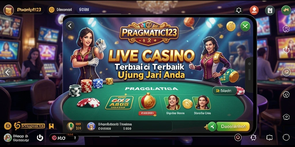 Tampilan gameplay Live Casino yang menegangkan dan interaktif di PRAGMATIC123.