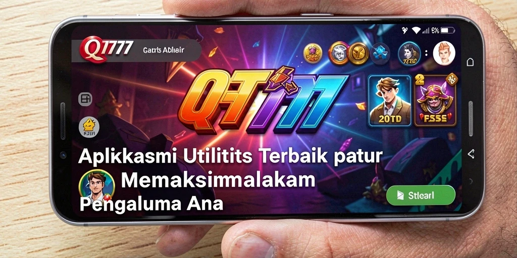 Tampilan utama QT777 yang menampilkan fitur utilitas dan dashboard yang informatif.