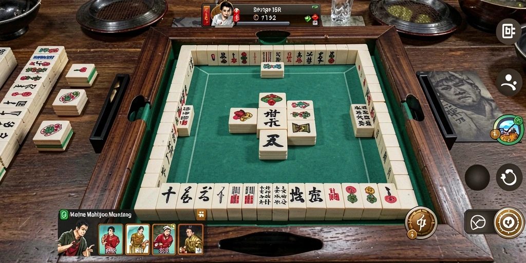 Tampilan gameplay menarik dalam permainan Mahjong RPRR.