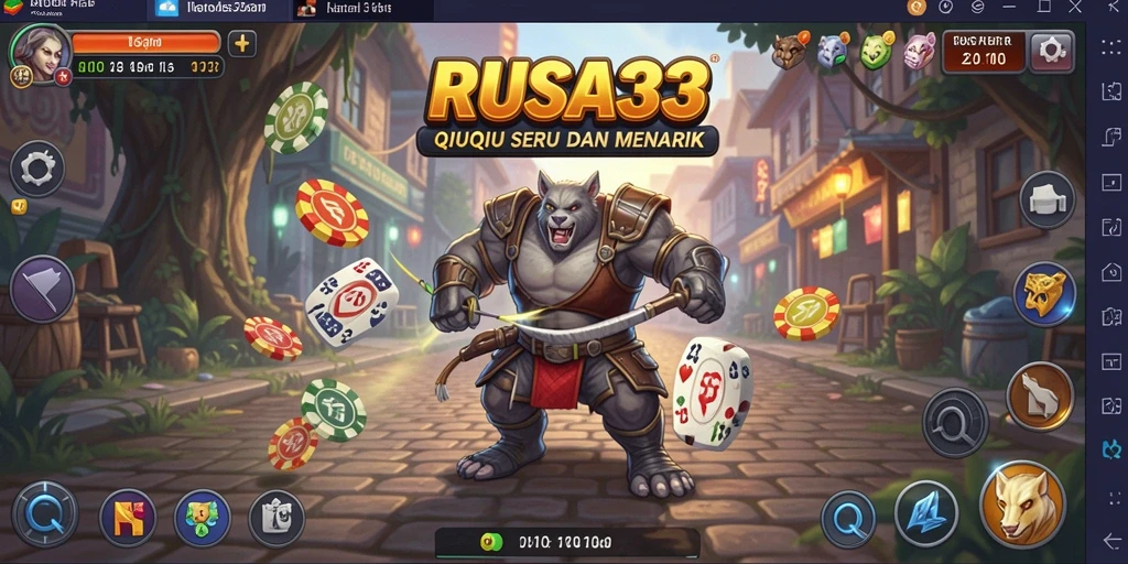 Screenshot RUSA33 menunjukkan gameplay QiuQiu yang menegangkan.